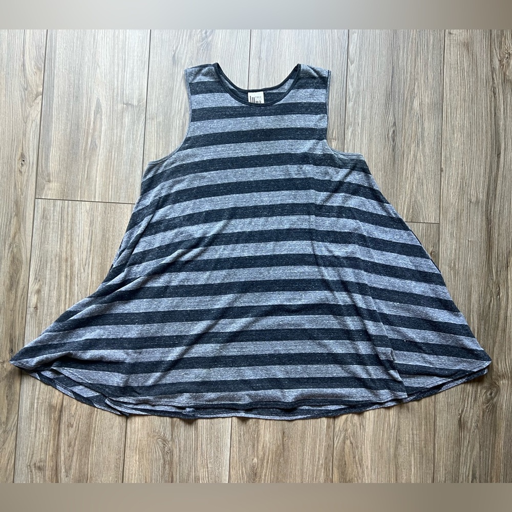 Free People Striped Flowy Tank Top size Med